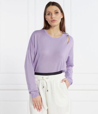 Sweter damski zimowy Liu Jo ze sklepu: Gomez Fashion Store w kategorii: Swetry damskie - zdjęcie 874714-BD9-10338_LC241W000174Q09