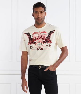 T-shirt męski klasyczny BALMAIN ze sklepu: Gomez Fashion Store w kategorii: T-shirty męskie - zdjęcie 874714-BD9-10338_BA241M000005069