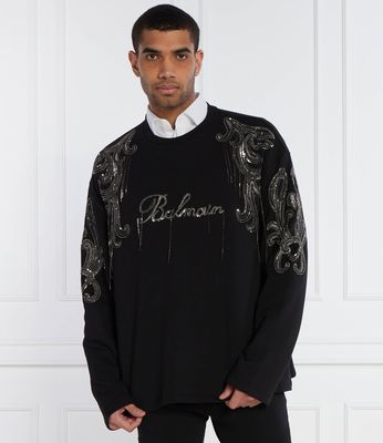 Bluza męska casualowa BALMAIN ze sklepu: Gomez Fashion Store w kategorii: Bluzy męskie - zdjęcie 874714-BD9-10338_BA241M000012071