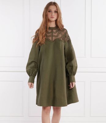 RIANI - Sukienka na jesień ze sklepu: Gomez Fashion Store w kategorii: Sukienki - zdjęcie 874714-BD9-10338_RI242W000015549