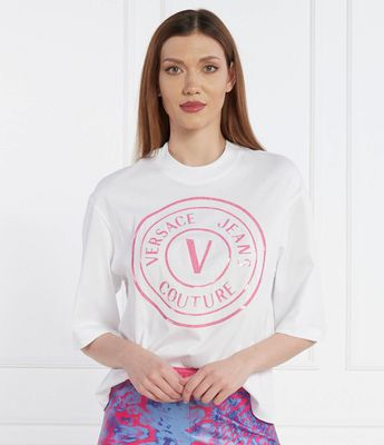 Bluzka damska młodzieżowa na wiosnę Versace Jeans Couture ze sklepu: Gomez Fashion Store w kategorii: Bluzki damskie - zdjęcie 874714-BD9-10338_VR242W000011003