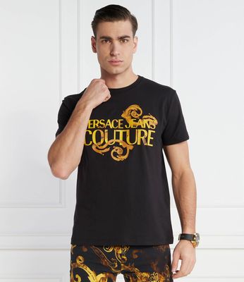 T-shirt męski na lato Versace Jeans Couture ze sklepu: Gomez Fashion Store w kategorii: T-shirty męskie - zdjęcie 874714-BD9-10338_VR242M000021A06