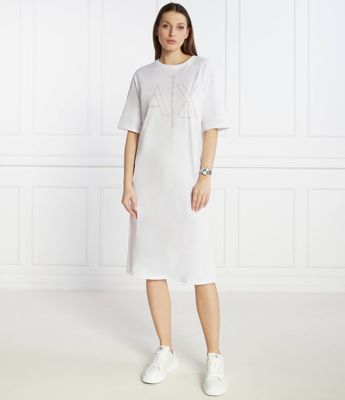 Sukienka wiosenna Armani Exchange ze sklepu: Gomez Fashion Store w kategorii: Sukienki - zdjęcie 874714-BD9-10338_AX242W000040101