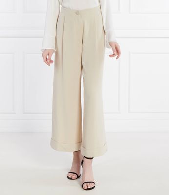 Spodnie damskie na wiosnę Armani Exchange ze sklepu: Gomez Fashion Store w kategorii: Spodnie damskie - zdjęcie 874714-BD9-10338_AX242W000068G77