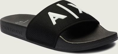 Armani Exchange - Klapki męskie na wiosnę ze sklepu: Gomez Fashion Store w kategorii: Klapki męskie - zdjęcie 874714-BD9-10338_AX242M000183D97