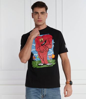 T-shirt męski na lato Iceberg ze sklepu: Gomez Fashion Store w kategorii: T-shirty męskie - zdjęcie 874714-BD9-10338_II242M000031900