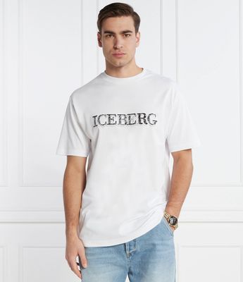 T-shirt męski letni Iceberg ze sklepu: Gomez Fashion Store w kategorii: T-shirty męskie - zdjęcie 874714-BD9-10338_II242M000033101