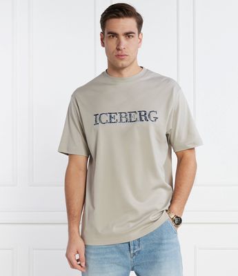 T-shirt męski na lato Iceberg ze sklepu: Gomez Fashion Store w kategorii: T-shirty męskie - zdjęcie 874714-BD9-10338_II242M000033816