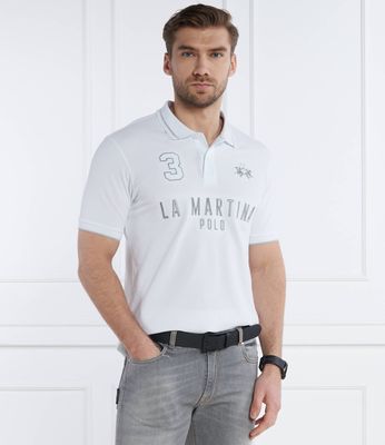 La Martina - T-shirt męski młodzieżowy ze sklepu: Gomez Fashion Store w kategorii: T-shirty męskie - zdjęcie 874714-BD9-10338_LR242M000025001