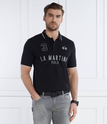 T-shirt męski na wiosnę La Martina ze sklepu: Gomez Fashion Store w kategorii: T-shirty męskie - zdjęcie 874714-BD9-10338_LR242M000025999