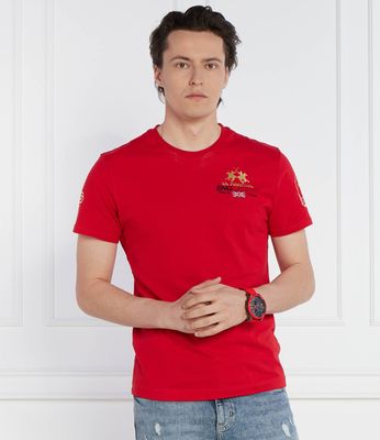 T-shirt męski casual La Martina ze sklepu: Gomez Fashion Store w kategorii: T-shirty męskie - zdjęcie 874714-BD9-10338_LR242M000031608