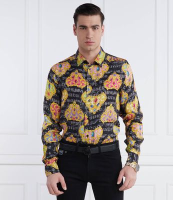 Koszula męska casualowa Versace Jeans Couture ze sklepu: Gomez Fashion Store w kategorii: Koszule męskie - zdjęcie 874714-BD9-10338_VR242M000076A06