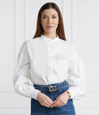 Koszula damska elegancka na wiosnę Twinset ze sklepu: Gomez Fashion Store w kategorii: Koszule damskie - zdjęcie 874714-BD9-10338_TS241W000035858