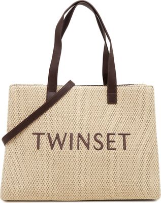 Shopper bag retro Twinset ze sklepu: Gomez Fashion Store w kategorii: Torby Shopper bag - zdjęcie 874714-BD9-10338_TS241W000058904