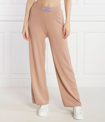 Spodnie damskie na wiosnę casual Elisabetta Franchi ze sklepu: Gomez Fashion Store w kategorii: Spodnie damskie - zdjęcie 874714-BD9-10338_EF241W000073283