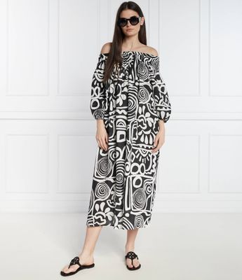 Sukienka w nadruki Liviana Conti ze sklepu: Gomez Fashion Store w kategorii: Sukienki - zdjęcie 874714-BD9-10338_LN242W000001053
