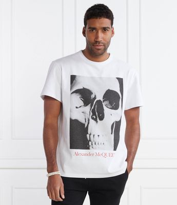 T-shirt męski na lato Alexander McQueen ze sklepu: Gomez Fashion Store w kategorii: T-shirty męskie - zdjęcie 874714-BD9-10338_AQ242M000004137
