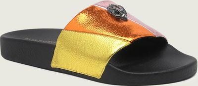 Klapki damskie na lato Kurt Geiger ze sklepu: Gomez Fashion Store w kategorii: Klapki damskie - zdjęcie 874714-BD9-10338_KG242W000016012