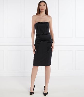 Sukienka elegancka na lato Elisabetta Franchi ze sklepu: Gomez Fashion Store w kategorii: Sukienki - zdjęcie 874714-BD9-10338_EF242W000006110