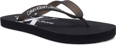 Klapki damskie letnie Calvin Klein Jeans ze sklepu: Gomez Fashion Store w kategorii: Klapki damskie - zdjęcie 874714-BD9-10338_CJ242W000002175