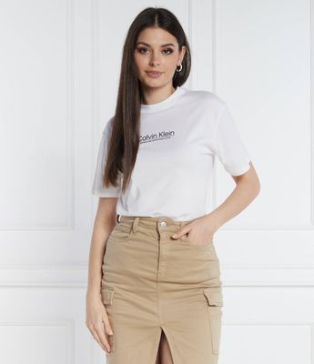 Bluzka damska elegancka Calvin Klein ze sklepu: Gomez Fashion Store w kategorii: Bluzki damskie - zdjęcie 874714-BD9-10338_CK242W000048257