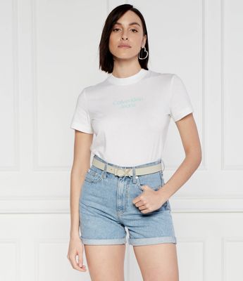 Calvin Klein Jeans - Bluzka damska ze sklepu: Gomez Fashion Store w kategorii: Bluzki damskie - zdjęcie 874714-BD9-10338_CJ242W000091210
