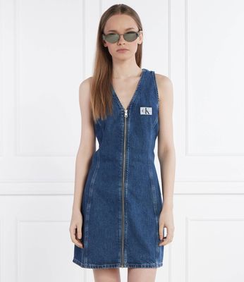 Sukienka wiosenna Calvin Klein Jeans ze sklepu: Gomez Fashion Store w kategorii: Sukienki - zdjęcie 874714-BD9-10338_CJ242W000157195