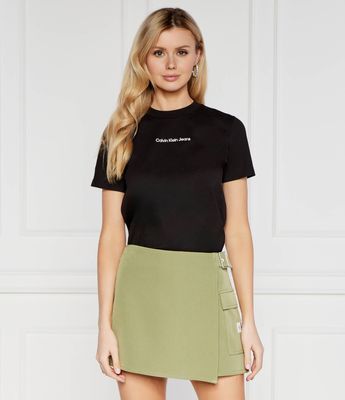 Calvin Klein Jeans - Bluzka damska na wiosnę casual ze sklepu: Gomez Fashion Store w kategorii: Bluzki damskie - zdjęcie 874714-BD9-10338_CJ242W000175A81