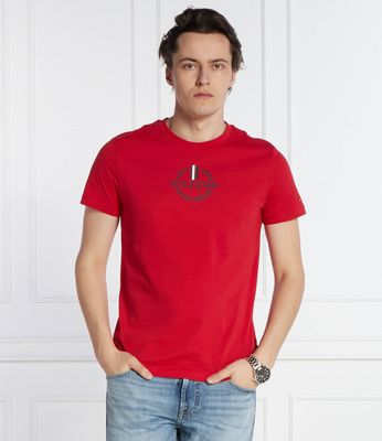 T-shirt męski w stylu klasycznym Tommy Hilfiger ze sklepu: Gomez Fashion Store w kategorii: T-shirty męskie - zdjęcie 874714-BD9-10338_TH242M000137F24