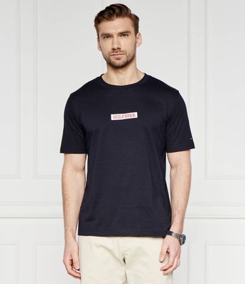 T-shirt męski casualowy Tommy Hilfiger ze sklepu: Gomez Fashion Store w kategorii: T-shirty męskie - zdjęcie 874714-BD9-10338_TH242M000167F23