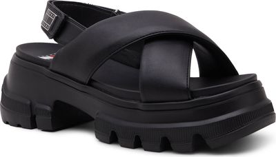 Sandały damskie casual na zimę Tommy Jeans ze sklepu: Gomez Fashion Store w kategorii: Sandały damskie - zdjęcie 874714-BD9-10338_TM242W000135D44