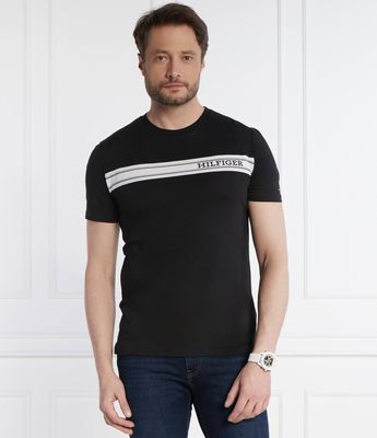 T-shirt męski gładki Tommy Hilfiger ze sklepu: Gomez Fashion Store w kategorii: T-shirty męskie - zdjęcie 874714-BD9-10338_TU242M000020D12