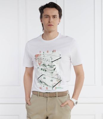 BOSS ORANGE - T-shirt męski wiosenny ze sklepu: Gomez Fashion Store w kategorii: T-shirty męskie - zdjęcie 874714-BD9-10338_BO242M000075100