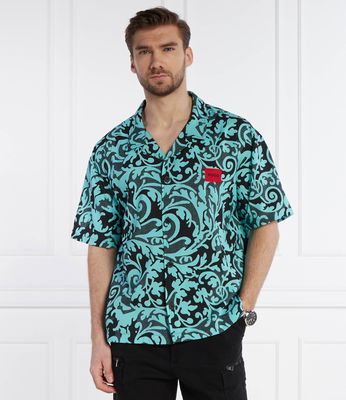 Koszula męska w nadruki casual Hugo Bodywear ze sklepu: Gomez Fashion Store w kategorii: Koszule męskie - zdjęcie 874714-BD9-10338_BZ242M000033430