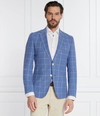 Marynarka męska klasyczny BOSS BLACK ze sklepu: Gomez Fashion Store w kategorii: Marynarki męskie - zdjęcie 874714-BD9-10338_BB242M000016450