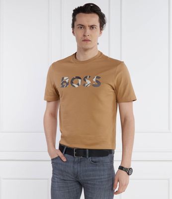 BOSS BLACK - T-shirt męski na lato ze sklepu: Gomez Fashion Store w kategorii: T-shirty męskie - zdjęcie 874714-BD9-10338_BB242M000138260