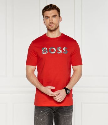 BOSS BLACK - T-shirt męski na lato ze sklepu: Gomez Fashion Store w kategorii: T-shirty męskie - zdjęcie 874714-BD9-10338_BB242M000138627