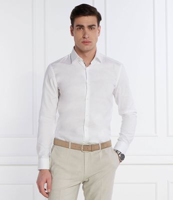 HUGO - Koszula męska elegancka ze sklepu: Gomez Fashion Store w kategorii: Koszule męskie - zdjęcie 874714-BD9-10338_BU242M000072199