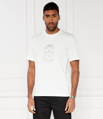 HUGO - T-shirt męski casual ze sklepu: Gomez Fashion Store w kategorii: T-shirty męskie - zdjęcie 874714-BD9-10338_BU242M000190100
