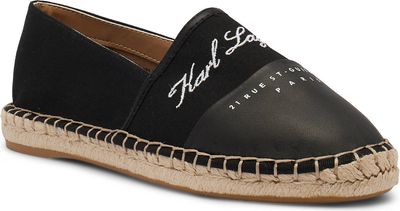 Karl Lagerfeld - Espadryle damskie eleganckie ze sklepu: Gomez Fashion Store w kategorii: Espadryle damskie - zdjęcie 874714-BD9-10338_KL242W000014003