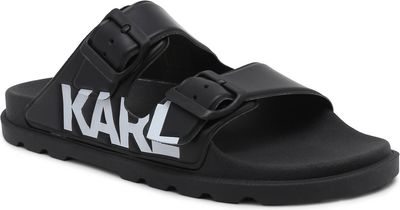 Klapki damskie na lato Karl Lagerfeld ze sklepu: Gomez Fashion Store w kategorii: Klapki damskie - zdjęcie 874714-BD9-10338_KL242W000030020