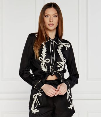 Koszula damska na jesień Pinko ze sklepu: Gomez Fashion Store w kategorii: Koszule damskie - zdjęcie 874714-BD9-10338_PI242W000086956