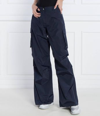 Spodnie damskie retro na jesień HUGO ze sklepu: Gomez Fashion Store w kategorii: Spodnie damskie - zdjęcie 874714-BD9-10338_BU242W000042464