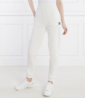Spodnie damskie klasyczne HUGO ze sklepu: Gomez Fashion Store w kategorii: Spodnie damskie - zdjęcie 874714-BD9-10338_BU242W000078102