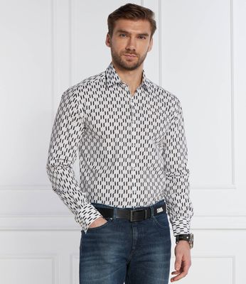Koszula męska w stylu młodzieżowym Karl Lagerfeld ze sklepu: Gomez Fashion Store w kategorii: Koszule męskie - zdjęcie 874714-BD9-10338_KL242M000065141