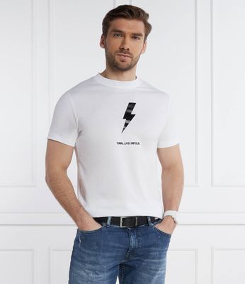T-shirt męski letni Karl Lagerfeld ze sklepu: Gomez Fashion Store w kategorii: T-shirty męskie - zdjęcie 874714-BD9-10338_KL242M000155007