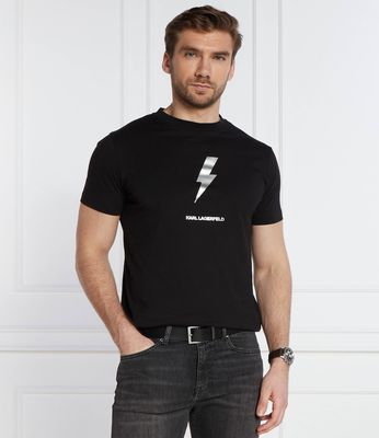 T-shirt męski na lato Karl Lagerfeld ze sklepu: Gomez Fashion Store w kategorii: T-shirty męskie - zdjęcie 874714-BD9-10338_KL242M000155015