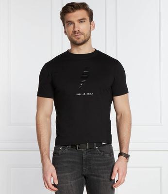 T-shirt męski na lato Karl Lagerfeld ze sklepu: Gomez Fashion Store w kategorii: T-shirty męskie - zdjęcie 874714-BD9-10338_KL242M000155990