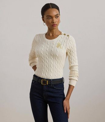 Sweter damski elegancki LAUREN RALPH LAUREN ze sklepu: Gomez Fashion Store w kategorii: Swetry damskie - zdjęcie 874714-BD9-10338_RL242W000071HW9