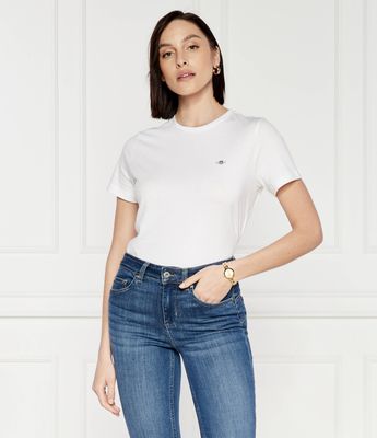 Bluzka damska na wiosnę casual Gant ze sklepu: Gomez Fashion Store w kategorii: Bluzki damskie - zdjęcie 874714-BD9-10338_GA242W000005110